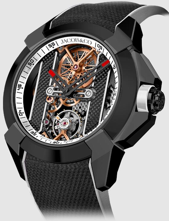 Jacob & Co EX120.11.AJ.AA.ABRUA EPIC X STAINLESS STEEL BLACK DLC - WHITE INNER RING replica watch